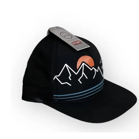 men’s hat ATG Wrangler Black Cap One Seize - Picture 1 of 1